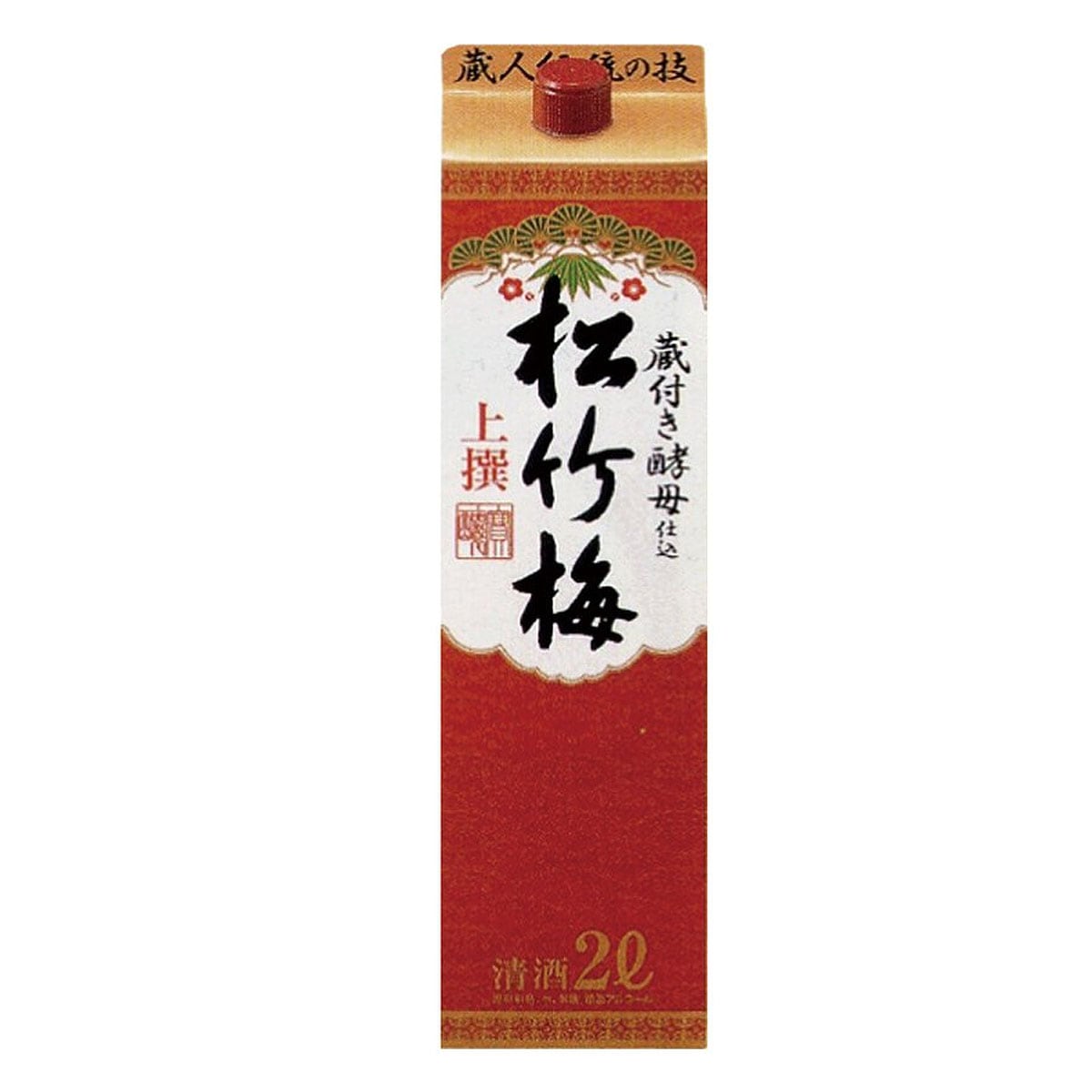 松竹梅 上撰 2L (2000ml) パック 6本入 1ケース(6本)