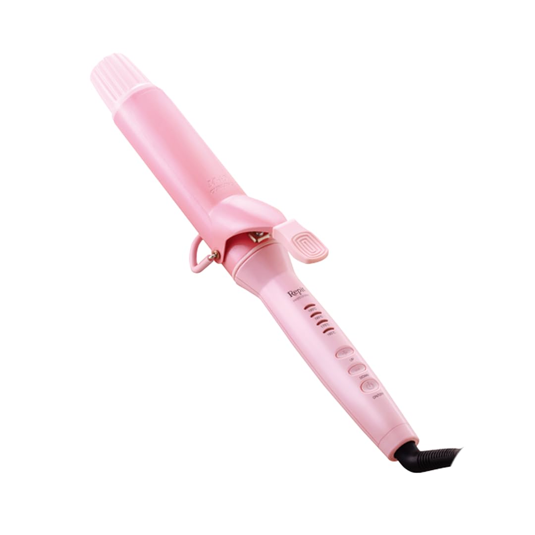 クレイツ Repit スクエアバー 40mm ロゼ CSB-AG40P 海外兼用 韓国ヘア 大きめカールでもしっかりキマる