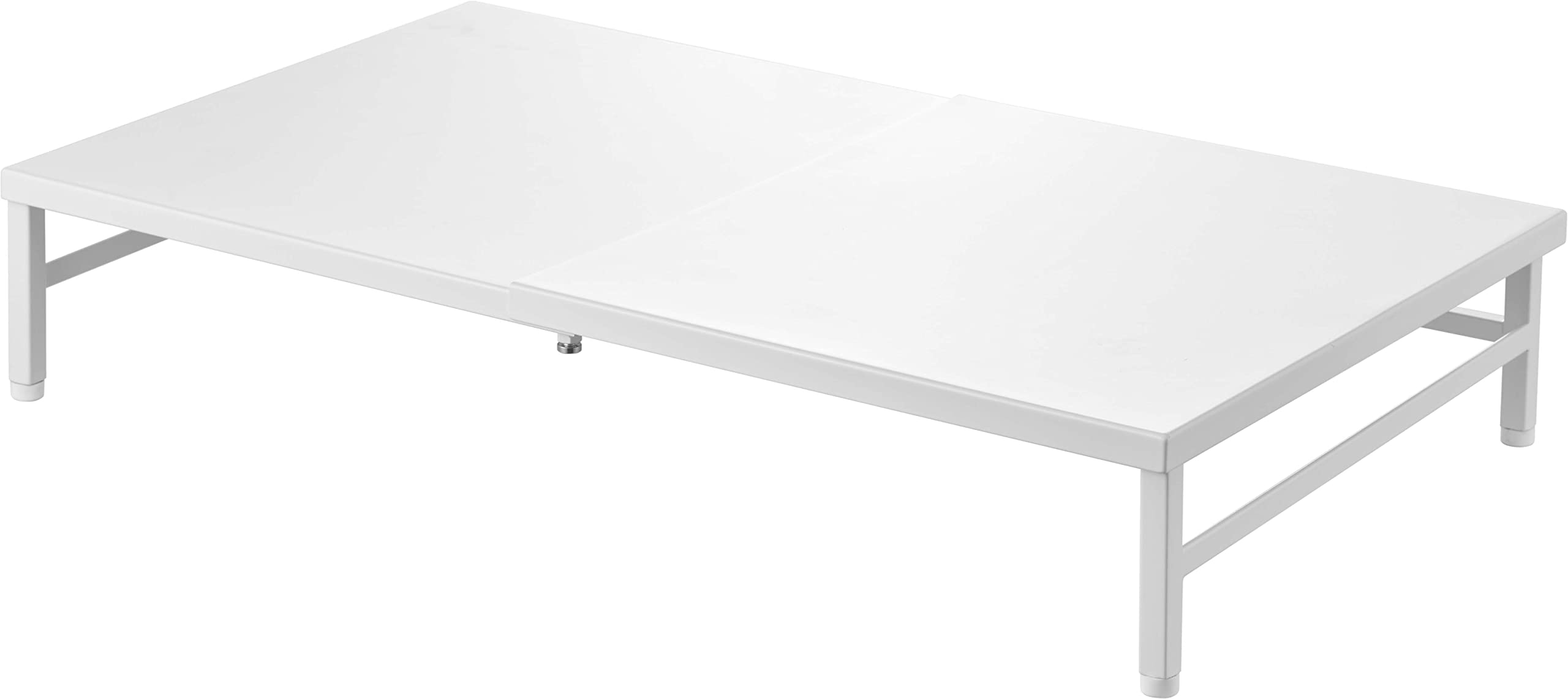 シンクに渡せる 食洗機ラック ホワイト 約W33.5～60×D36×H11～12.5cm(アジャスター含む) プレート Plate 下段が一時置きとしても使える アジャスター付き 5878