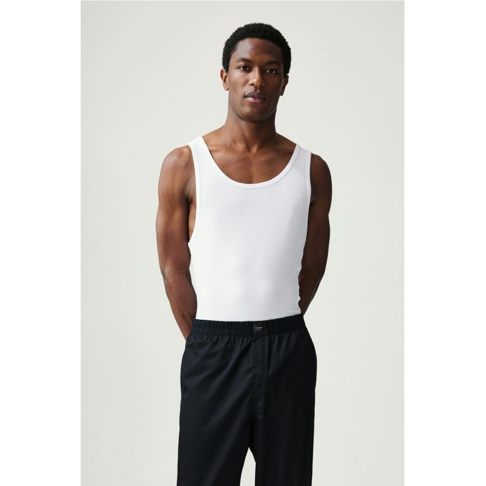 H&M パジャマベストトップとボトムスブラック/ホワイト