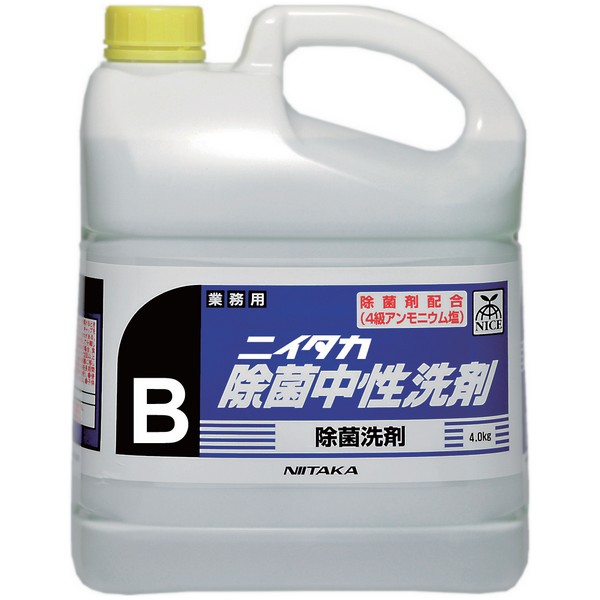 ニイタカ　食器用洗剤　除菌中性洗剤　濃縮タイプ　4kg×4本入【取り寄せ商品・即納不可】