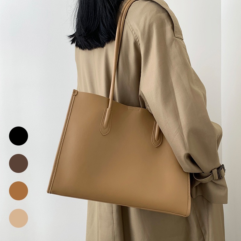 2024 レディース 本革トートバッグ 韓国風 ショルダー・ハンドバッグ 2way 大容量 通勤・旅行用 軽量
