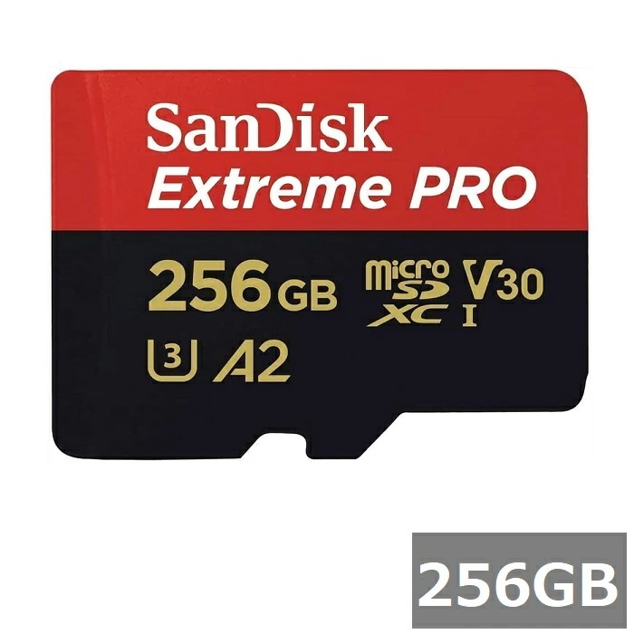 サンディスク マイクロSD MicroSDXC SDSQXCD-256G-GN6MA Extreme PRO 256GB SDアダプタ付 Sandisk マイクロSDXCカード Class10