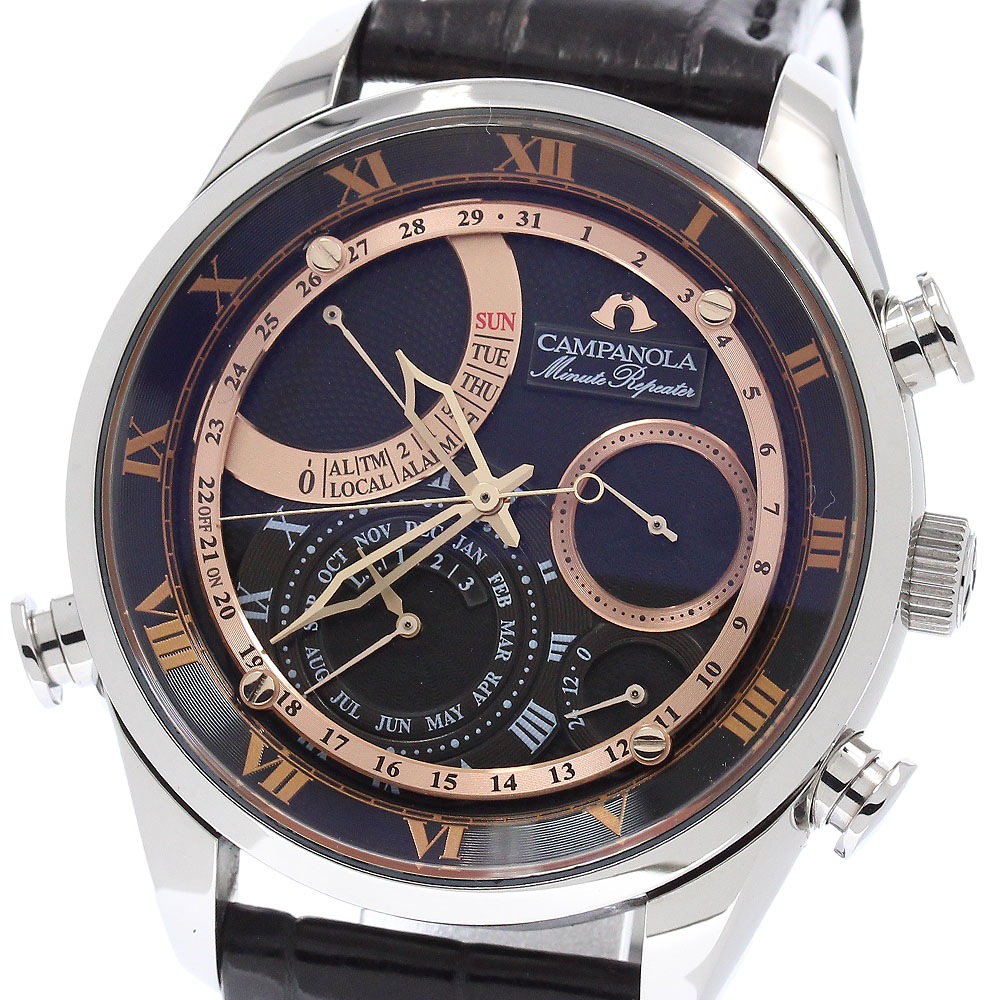 シチズン CITIZEN AH7061-00E/6762-T022073 カンパノラ ミニッツリピーター クォーツ メンズ 良品 _955220【中古】