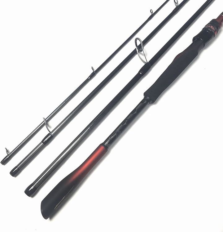スピニングロッド シーバスロッド ヒラメ マゴチ トラベルロッド ロックフィッシュ ライトショアジギング(10ft(3m)スピニング4ピース(M), 10ft)