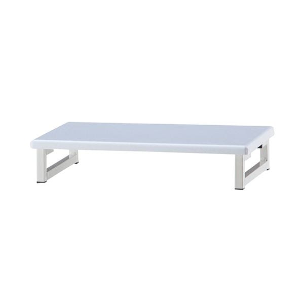 （まとめ）YAMAZEN モニタースタンド 幅590mm ホワイト DTS-5925WHIV 1台 組立品 5セット