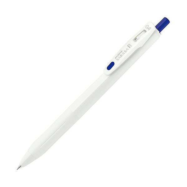 (まとめ) ゼブラ ゲルインクボールペン サラサR 0.4mm 青 (軸色：白) JJS29-R1-BL 1本 (×50セット)