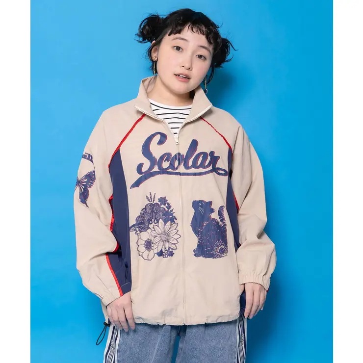 スカラーちゃん×ネコ レーシング風ブルゾン