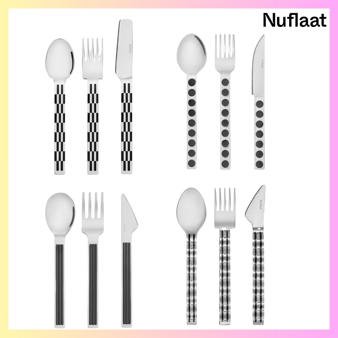 [Nuflaat] Dinner Set 4 Types + Free Omake カトラリー 箸 セット箸 スプーン フォーク セット箸 セット おしゃれ箸 セット 北欧風