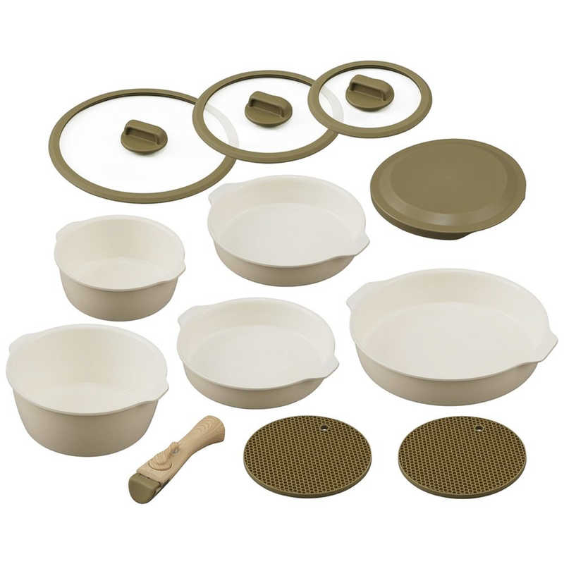 アイリスオーヤマ　IRIS OHYAMA　お皿になるフライパン12点セット　DPAN-12S