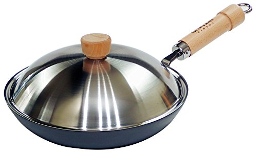 リバーライト 鉄 厚板 フライパン 極 ジャパン 蓋付セット 26cm IH対応 日本製 中華鍋