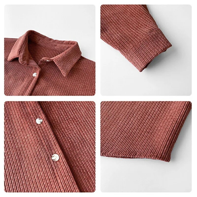 コーデュロイシャツジャケット 細コールシャツジャケット シャツジャケット ビッグシルエット ジャケット ルーズシルエットシャツ コールテン ドロップショルダー ドロショル コーデュロイ コール天