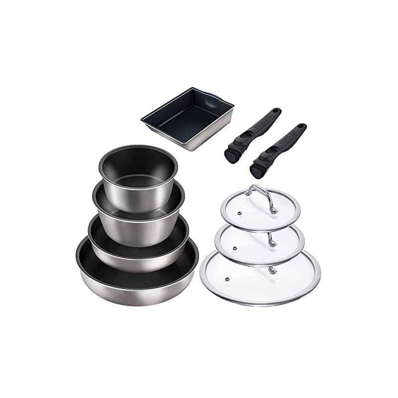 【即納】アイリスオーヤマ フライパン 鍋 10点セット 深型 フライパンで煮物も作れる 魅せるキッチン ガス火/IH対応 お手入れ簡単 丈夫で長持ち ステンレス ダイヤモンドグレイス DG-S10S 11,437円