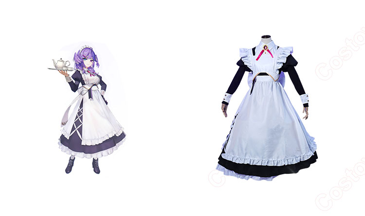 にじさんじ貴族と召使い セレン龍月 コスプレ衣装 メイド服