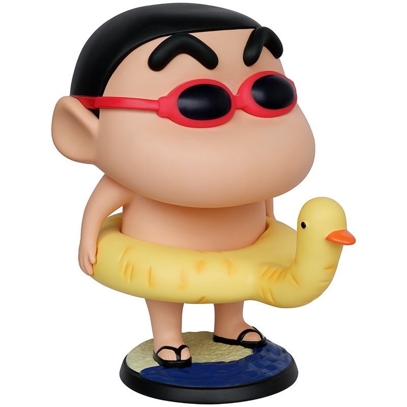 浮き輪しんちゃん 1:1 オーナメントシリーズ 大型ドール クレヨンミニフィギュア