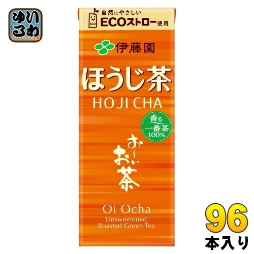 伊藤園 お～いお茶 ほうじ茶 250ml 紙パック 96本 (24本入×4 まとめ買い) おーいお茶 焙じ茶 ほうじ前茶