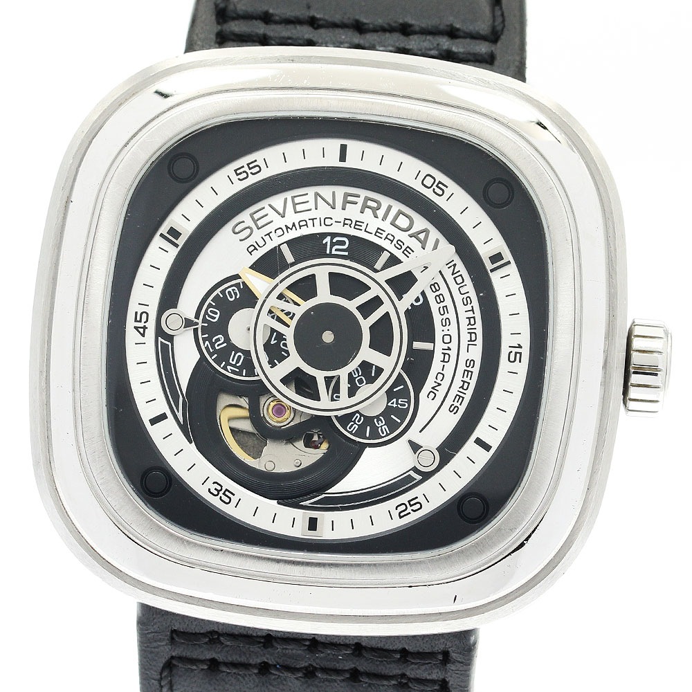 セブンフライデー SEVENFRIDAY SF-P1B インダストリアルシリーズ 自動巻き メンズ _917460【中古】