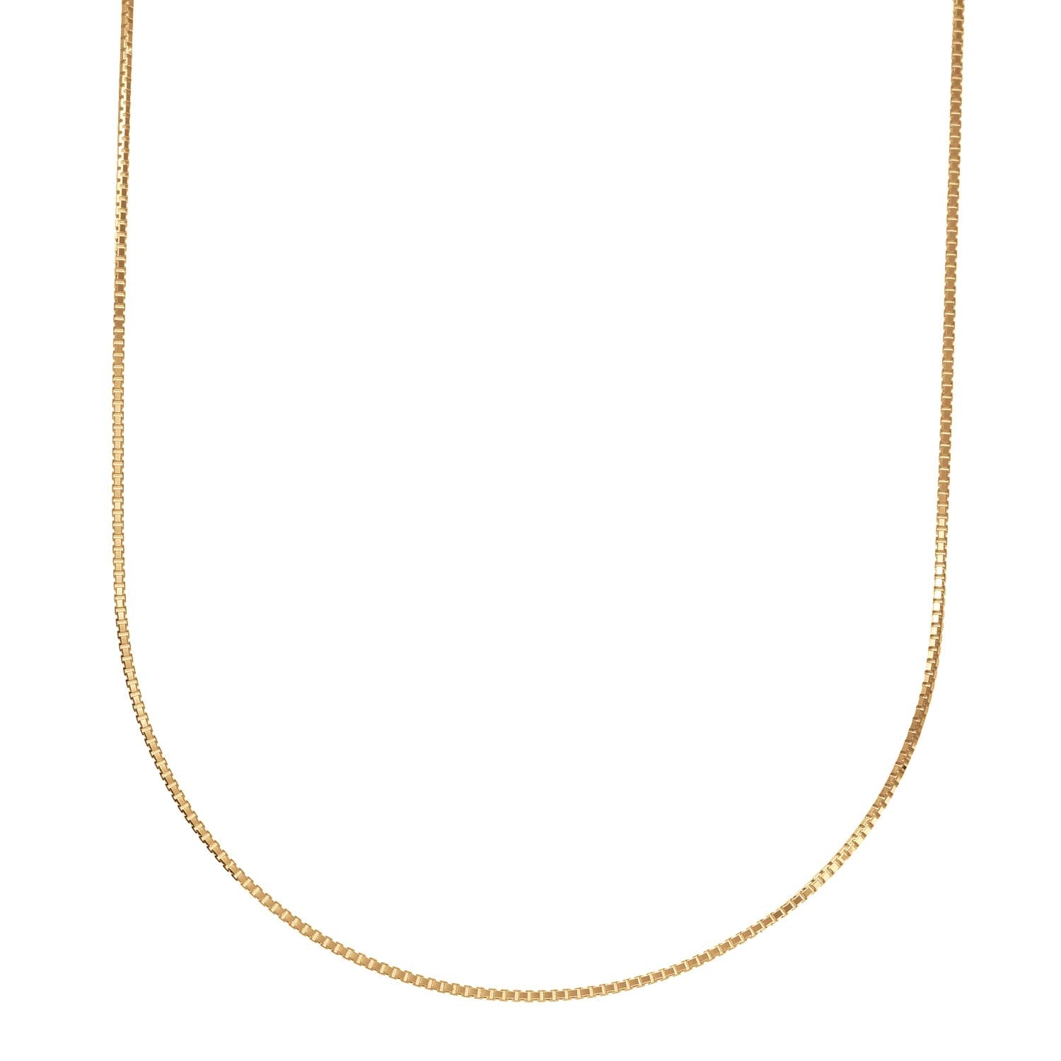 [フェアリーカレット] 18金ネックレス K18 ベネチアンチェーン 45cm (ハート型アジャスター 0.8mm幅 約2.1g)