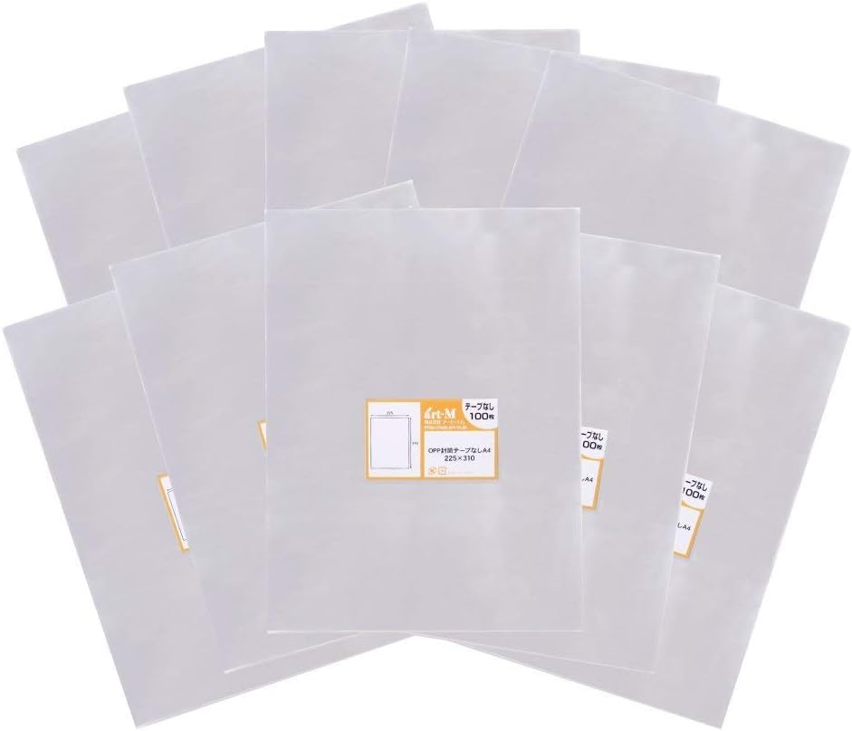 アート・エム【国産】テープなし A4【 A4用紙 / DM用 】透明OPP袋【1000枚】30ミクロン厚（標準）225x310mm
