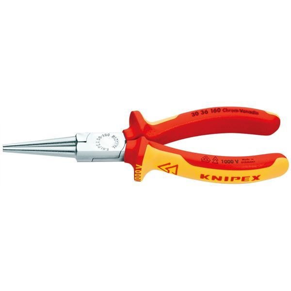 KNIPEX（クニペックス）3036-160 絶縁ロングノーズプライヤー 1000V 6,701円