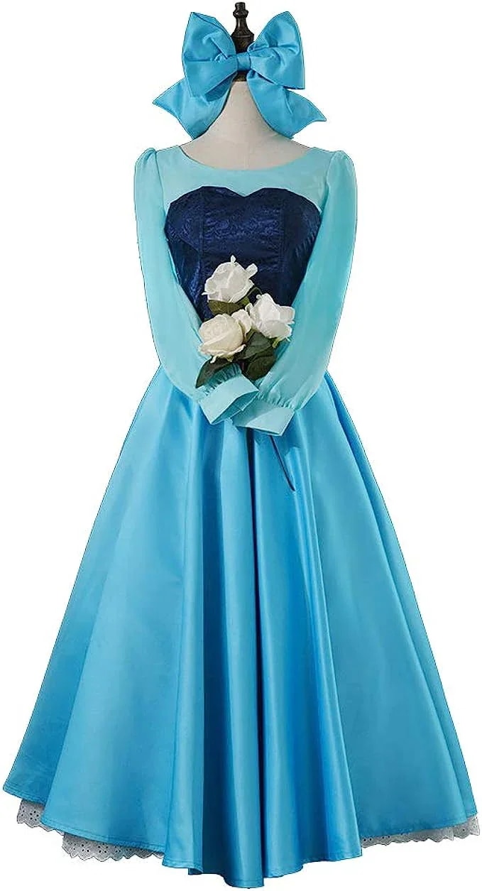 アリエル ハロウィン 人気 メイド服 コスプレ衣装 コスチューム 大人用 ドレス ワンピース 人魚姫 コスプレ衣装