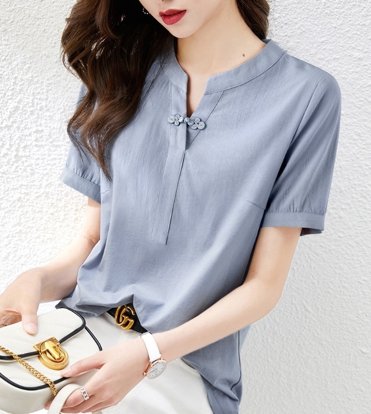 トップス デート モテアイテム シャツ ブラウス 半袖 可愛い きれいめ 上品 おしゃれ かっこいい 可愛い ラブリー キュート ガーリー クール モード系 セクシー エレガント 存在感 6,012円