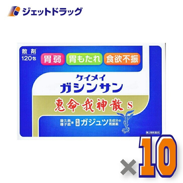 【第2類医薬品】恵命我神散S 3g 120包入 ×10個