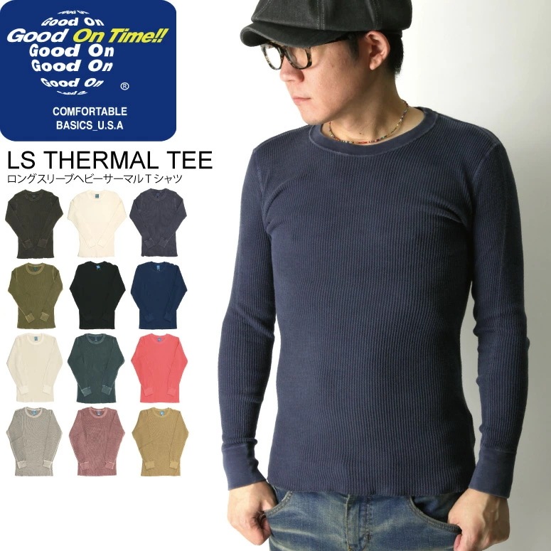 Good On(グッドオン) ロングスリーブ ヘビー サーマル Tシャツ カッソー ロンT メンズ レディース