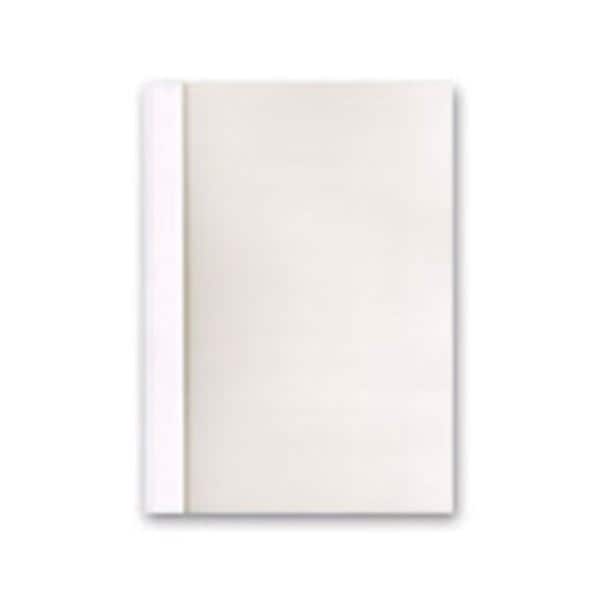 （まとめ）ジャパンインターナショナルコマースとじ太くん専用契約書カバー A4タテ 背幅3mm クリアホワイト 1セット（50冊：10冊5パック）3セット