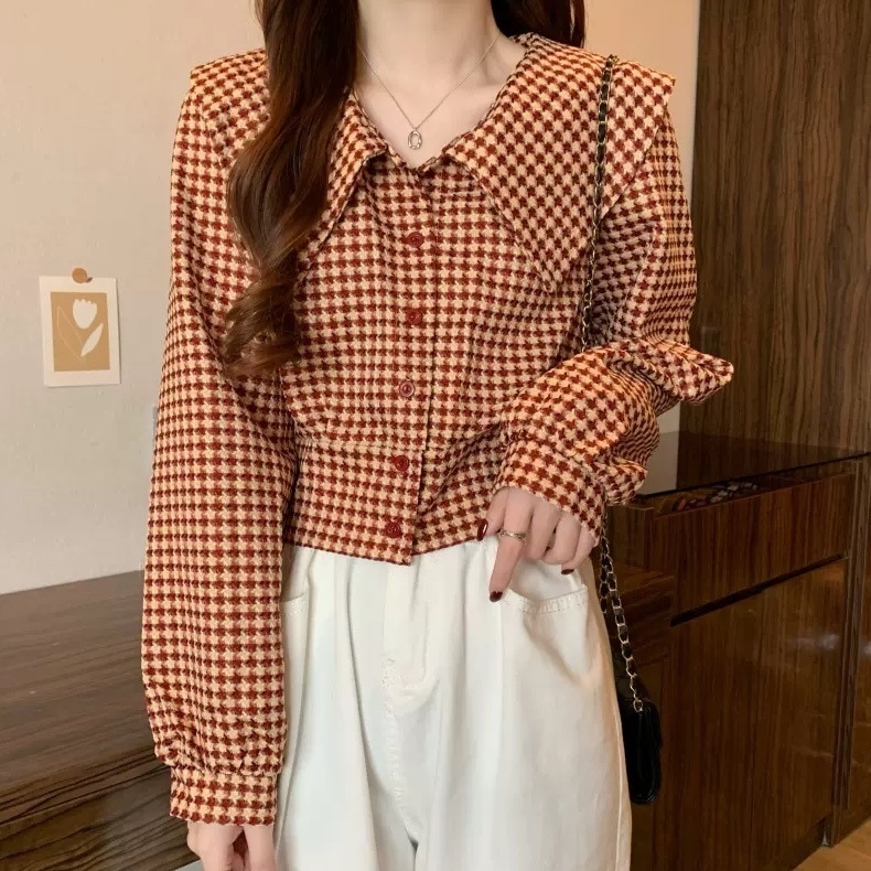 トップス シャツ ブラウス レギュラー丈 袖あり 長袖 ボリューム袖 Vネック 襟付き 前開き かわいい 大人可愛い きれいめ シンプル 大人 上品 おしゃれ お洒落 かっこいい こなれ感 ラフ 4,712円