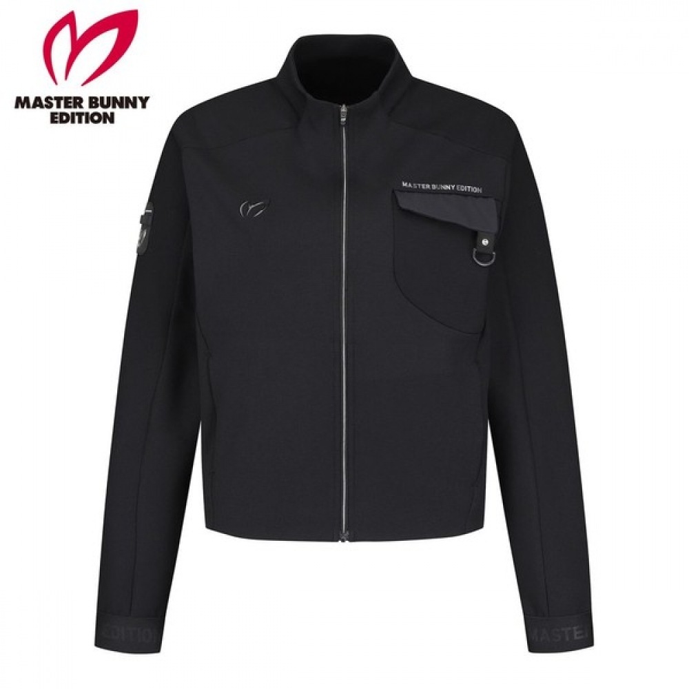 (Master Bunny) 女性用オーバーフィットトレーニングジップアップトップ