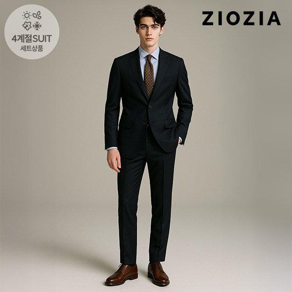 コンフォートフィットツイル組織ネイビー スーツセット (ACD5SB1201_ACD5SP1201_DNV)