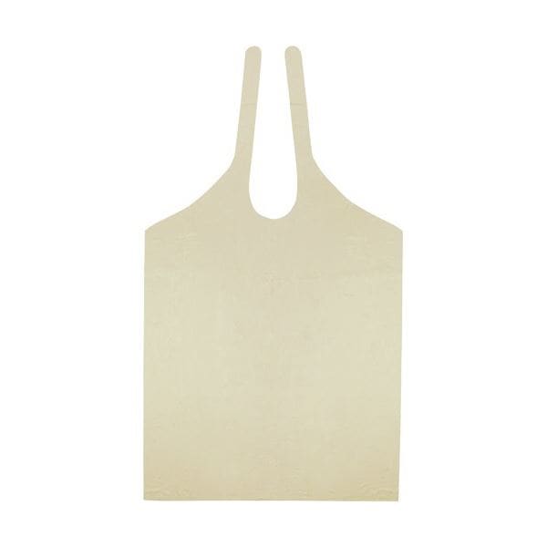 ファーストレイト PE食事用エプロン タイオンタイプ イエロー 1セット（500枚：50枚x10箱）