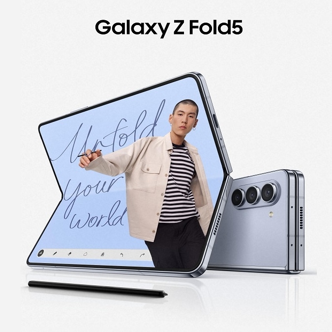 (SIMフリー) SAMSUNG GALAXY Fold5 5G Dual Sim (Micro+eSIM) 256GB SM-F946N (12GB RAM) 韓国版 日本語環境対応 並行輸入品
