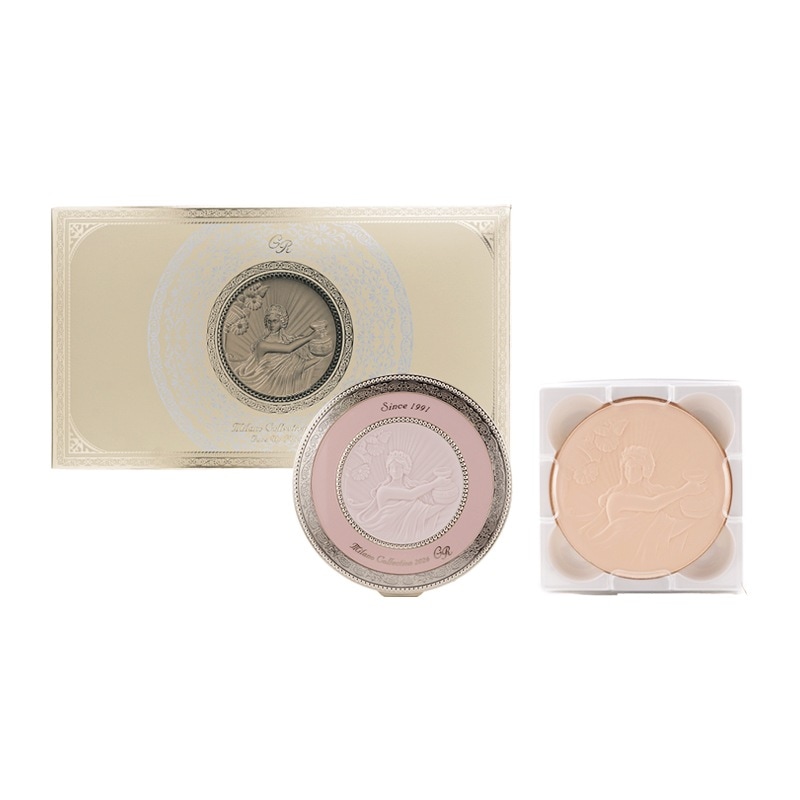 ミラノコレクションGR フェースアップパウダー 2026 セット 30g×2 本体+詰め替え用 パフ付き プレミアムローズ[ギフトラッピング対応]