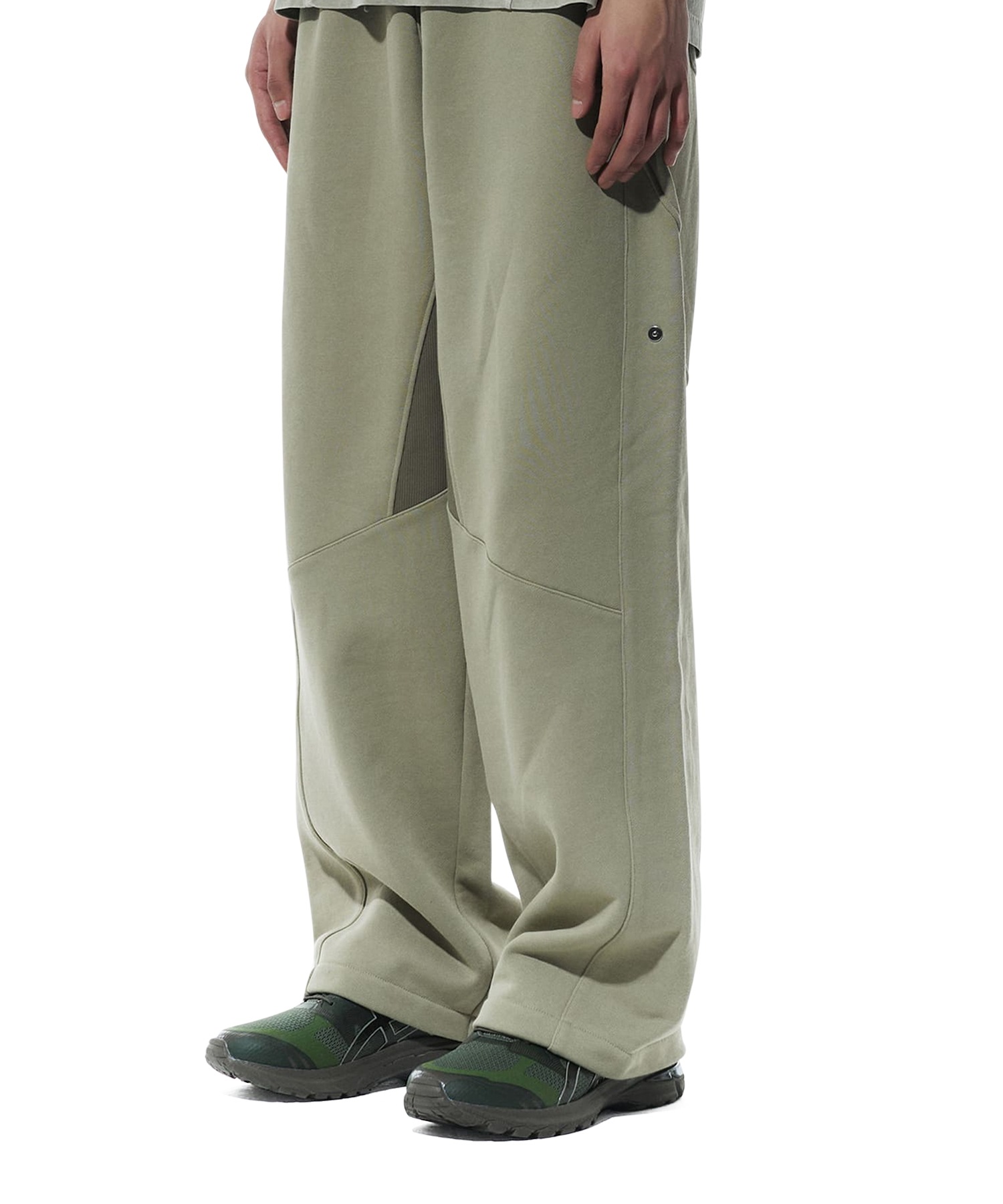 【SANSANGEAR】 24SS RIB SWEATPANTS : MUD KHAKI