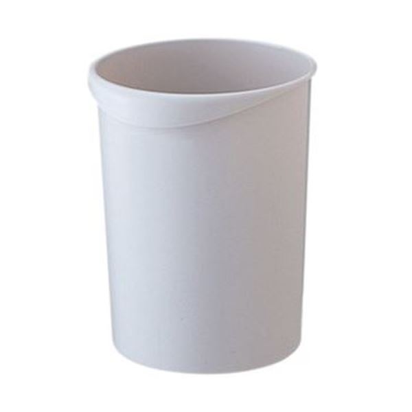 （まとめ）TANOSEE くず入れ 丸型 8Lグレー 1個[x50セット]