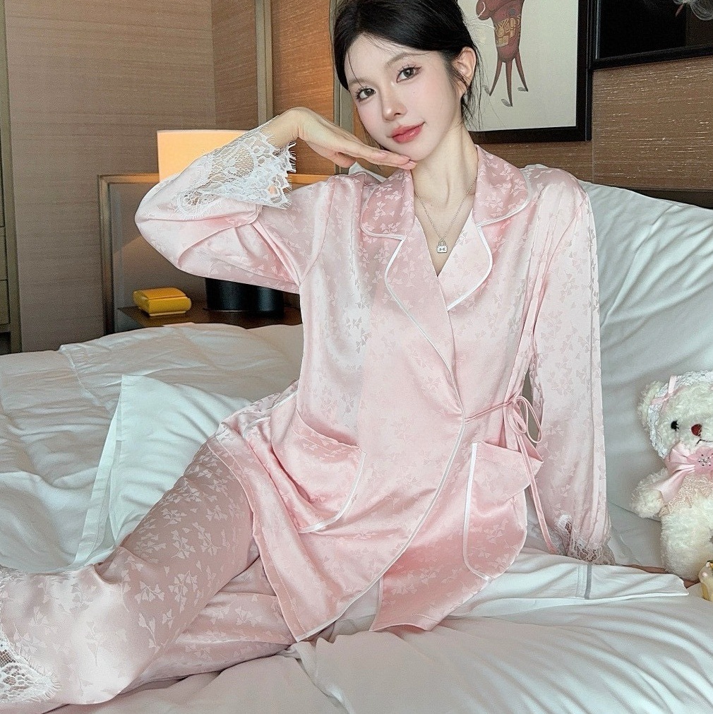 レースナイトウェア ピンク 黒 ブラック 韓国 オルチャン レディース 前開きパジャマ パジャマ セクシー レース お洒落 おしゃれ 高見え ルームウェア ホームウェア 可愛い 大人可愛い かわいい 6,717円