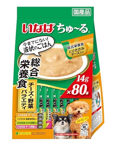いなば ちゅ~る 総合栄養食 チーズ野菜バラエティ 80本