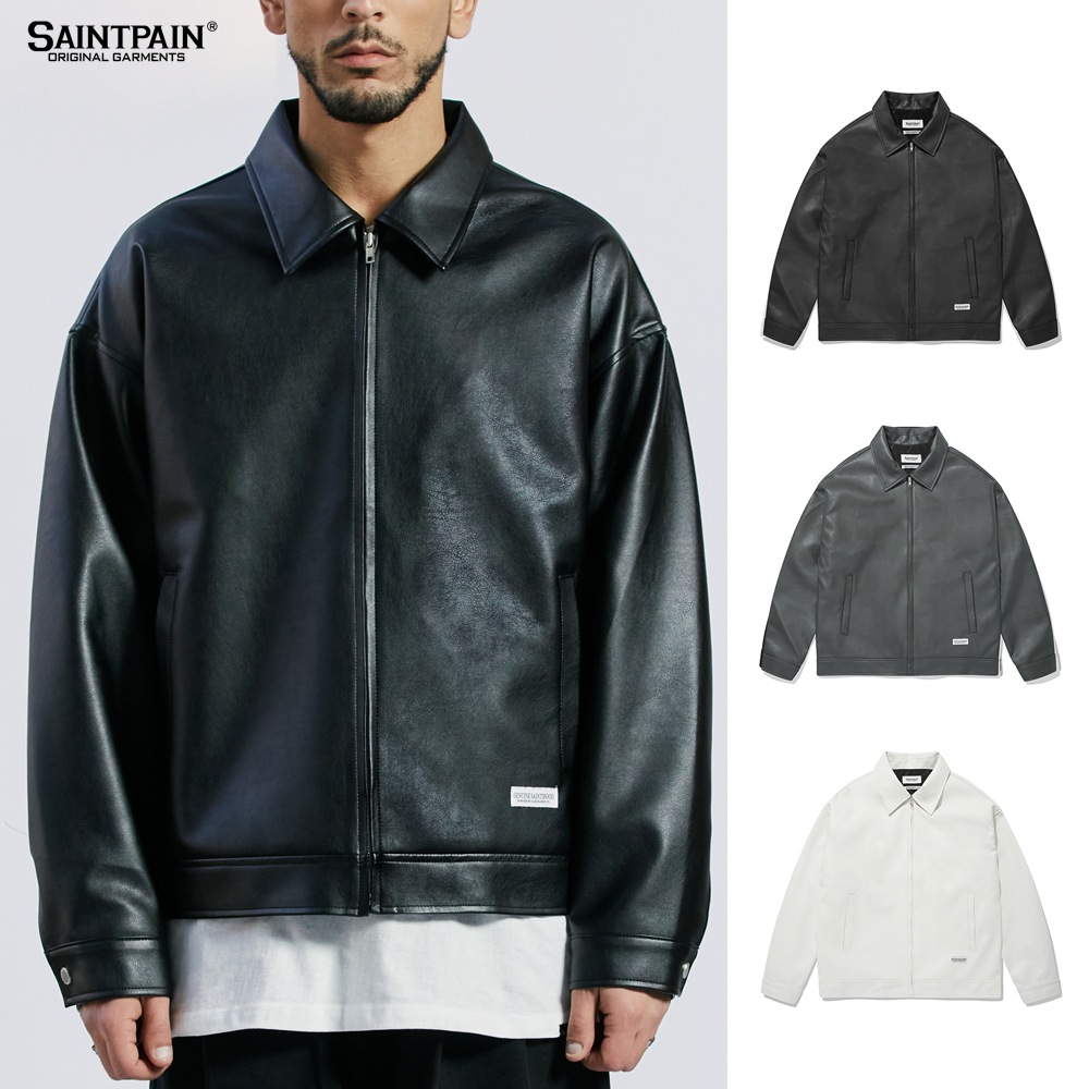 BTS 着用 ブランド SP VEGAN LETHER OVERSIZE SINGLE JACKET 8,467円