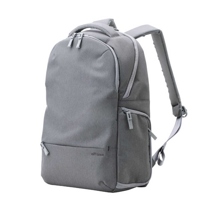エレコム　ELECOM　リュック バックパック 22L 撥水加工 15.6インチノートPC A4サイズ 収納可 リュックサック off toco グレー　BMOFBPL01GY