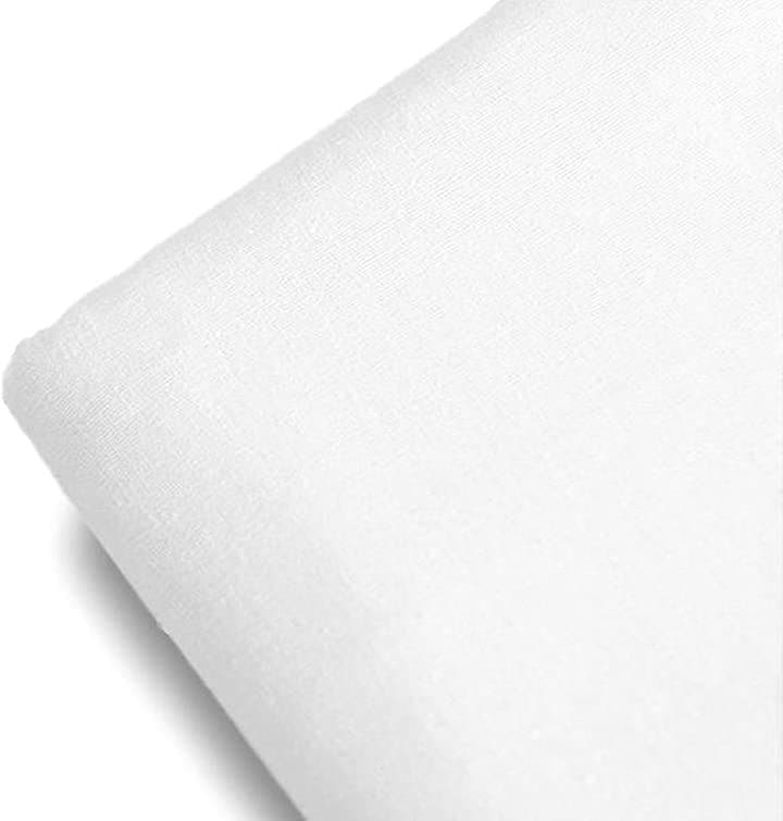 純白 手芸 用 綿麻 無地 生地 1.5x5m(150cmx5ｍ)