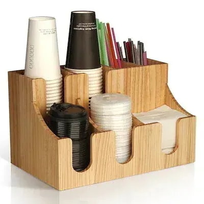 3日で出荷紙コップホルダー カップスタンド カップホルダー カップディスペンサー 紙カップと蓋収納 コーヒーカ