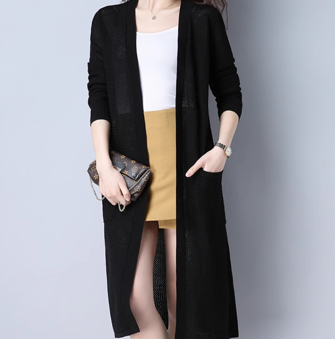 トップス カーディガン レディース ロング 長袖 Iライン フェミニン 前開き かわいい 大人可愛い きれいめ シンプル カジュアル おしゃれ かっこいい アジアン メンズライク ガーリー ルーズ