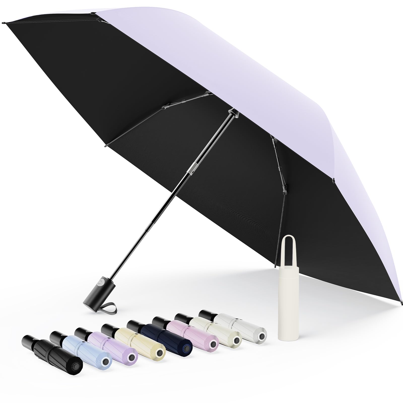 【現役皮膚科医監修 JIS認証＆段階収納】日傘 UVカット100遮光遮熱 折り畳み傘【業界初！安全式自動開閉】ALwgreen折りたたみ傘 大きい超軽量 熱中症対策 肌を守る おりたたみ傘 晴雨兼用