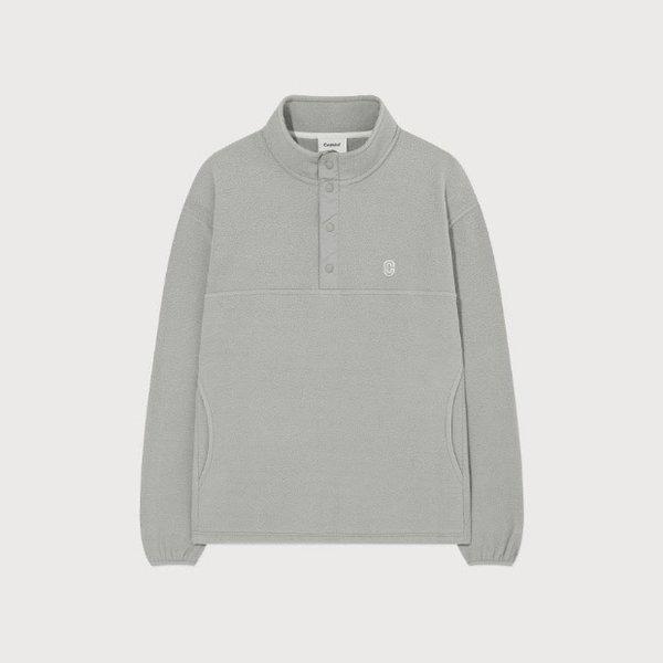 長袖Tシャツ JQS CO2503CR16-GR ウォームオンフリース ハーフジップ スウェットシャツ グレー