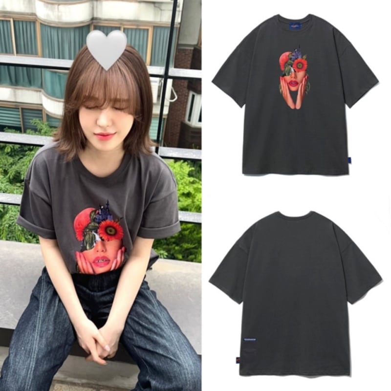 23SS Red Velvet ウェンディ着用 REGINAKIM X SECONDMONO T-shirt [公式正規品]