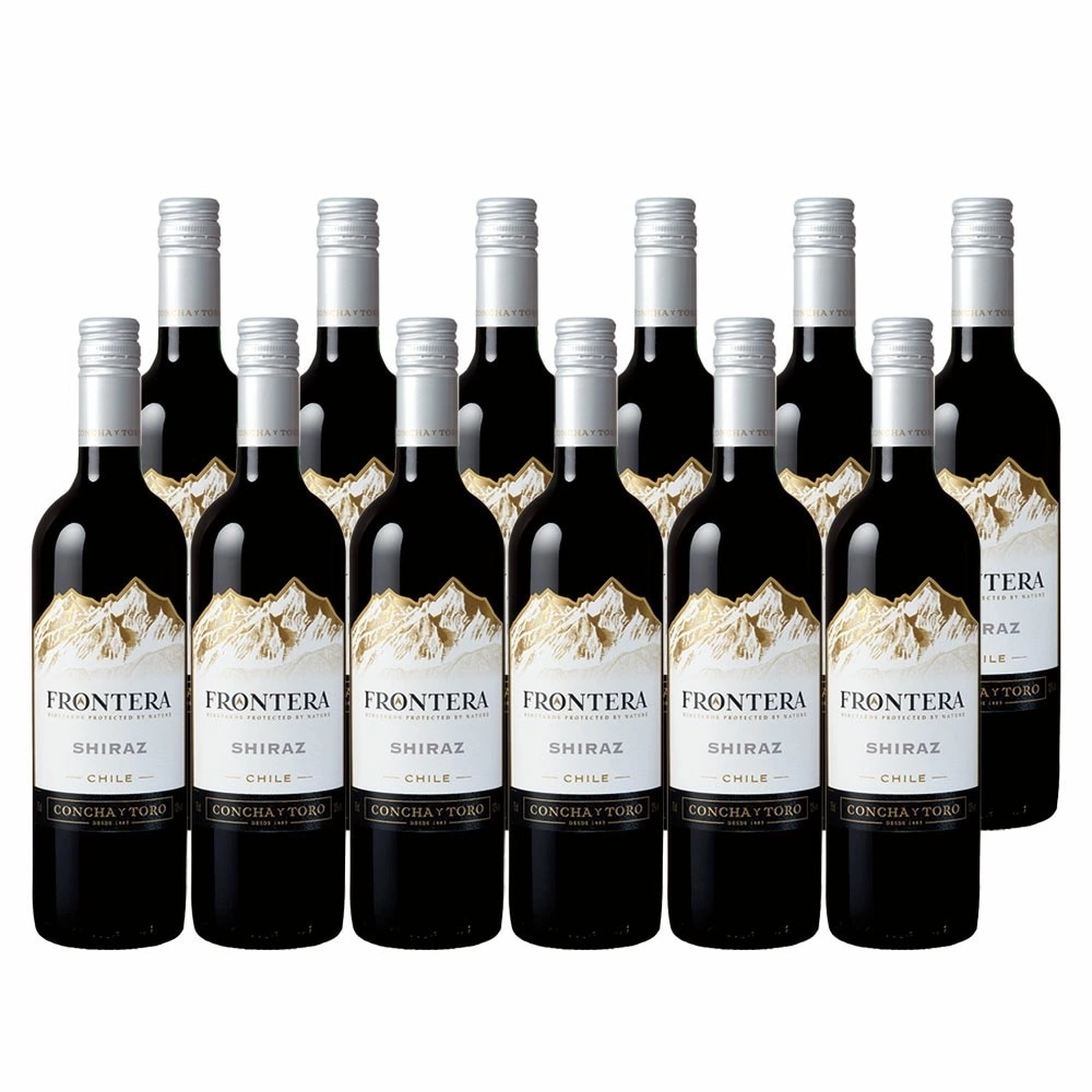 【送料無料】[赤ワイン/ミディアムボディ/チリ］コンチャイトロフロンテラ シラーズ 750m12本 1ケース【北海道沖縄県東北四国九州地方は必ず