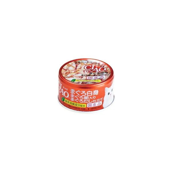 【1ケース】【お取り寄せ対象品】チャオ まぐろ白身 まぐろ節入り まぐろだし仕立て 85g *48個