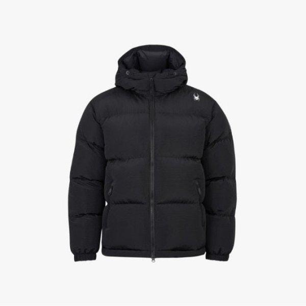 パディングPQF SPIWCNDJ301U-BLKリップストップフードダウンジャケット